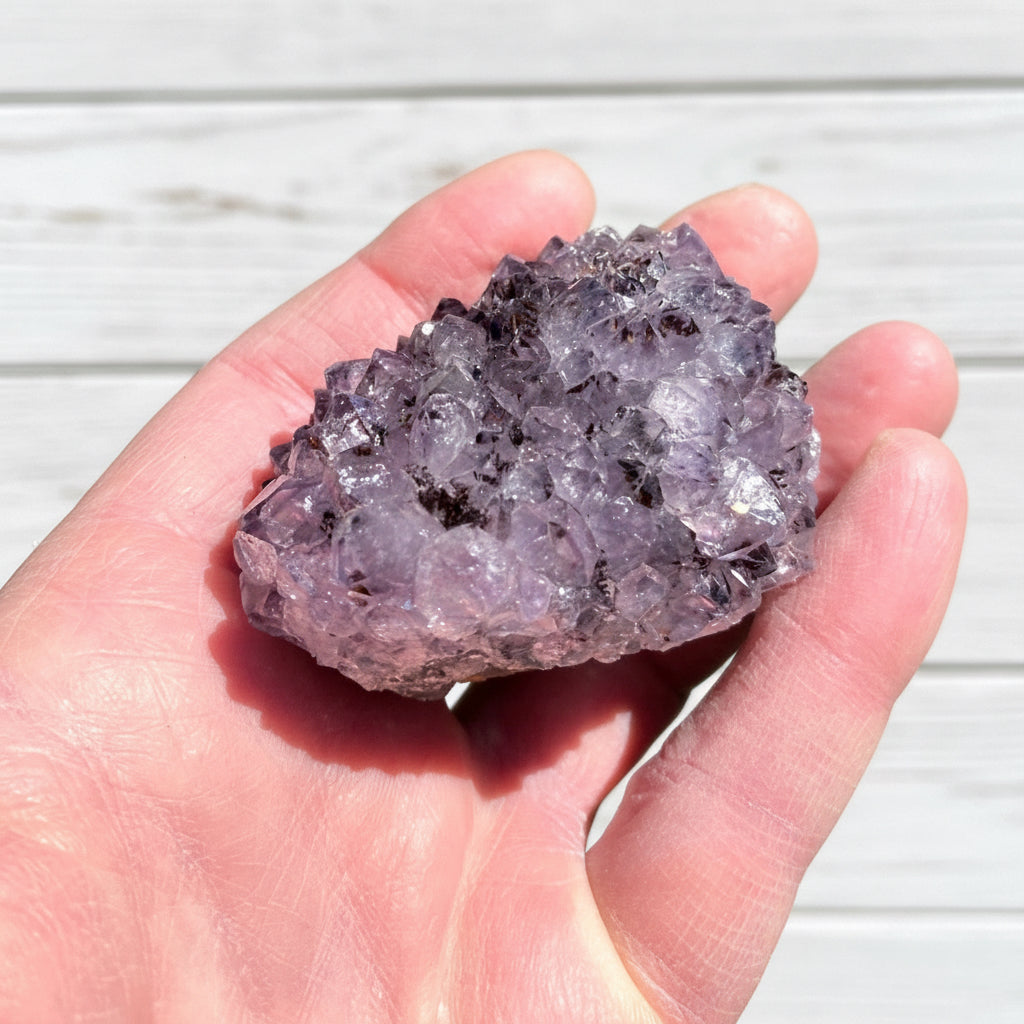 Amethyst Flower Cluster with Rutile inclusions 119 grams APF04