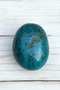 Blue Apatite Palmstone 98 grams NBAP06