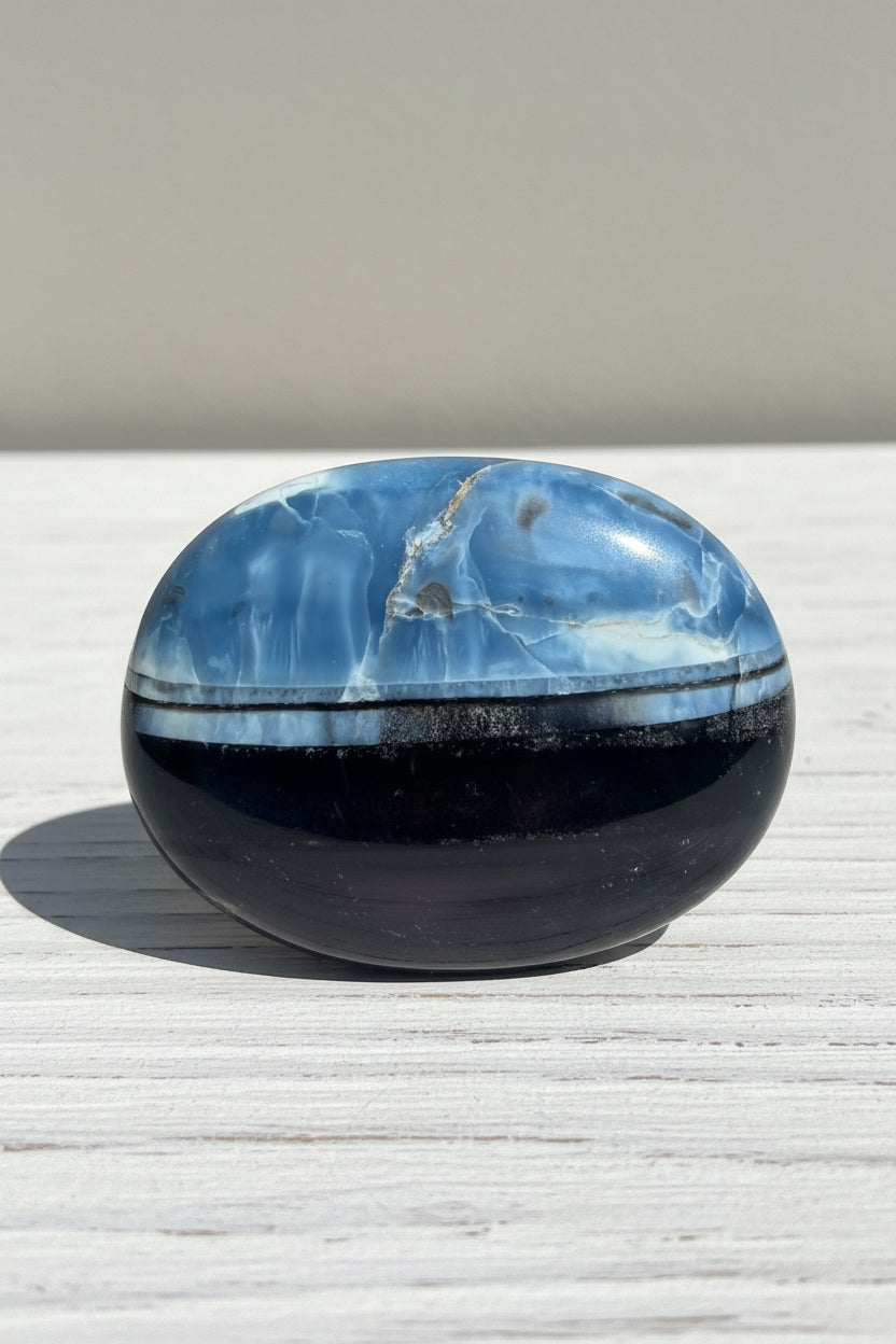 Owyhee Blue Opal Palmstone 92 grams BOP01