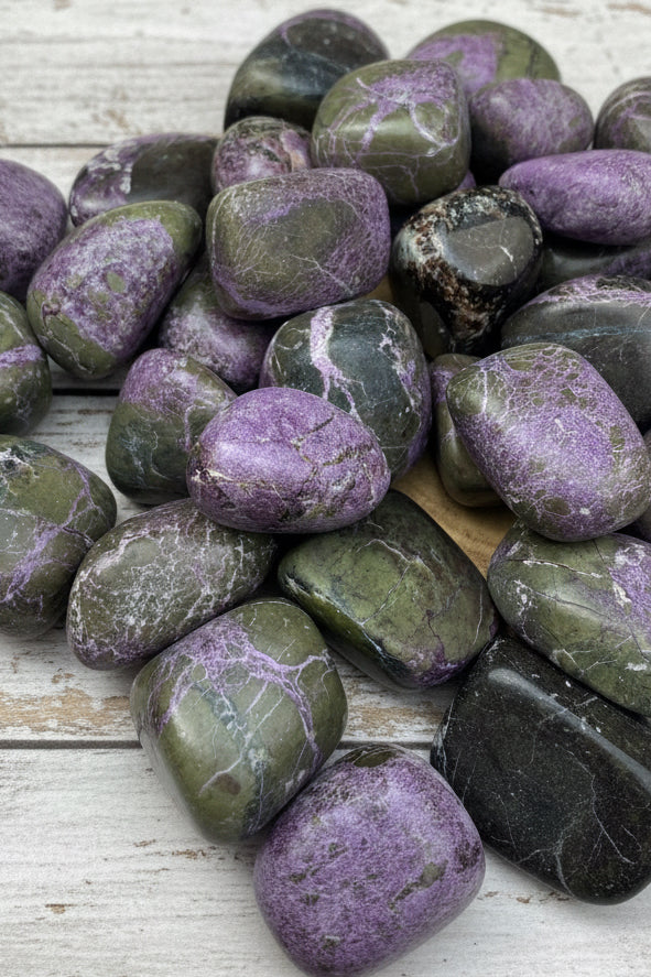 Atlantisite Stichtite Tumblestone Crystal 3-4cm