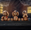 Three Wise Voodoo Dolls See No Evil Set 8cm