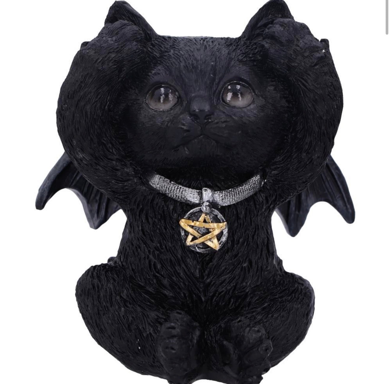 Three Wise Vampuss Winged Cats See No Evil Set 9cm