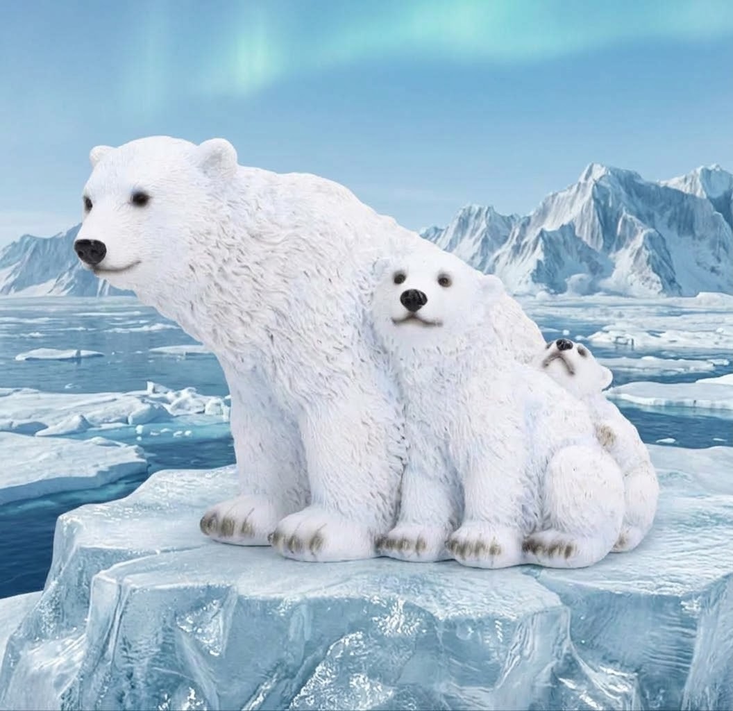 Polar Family Polar Bear Ornament 11.2cm