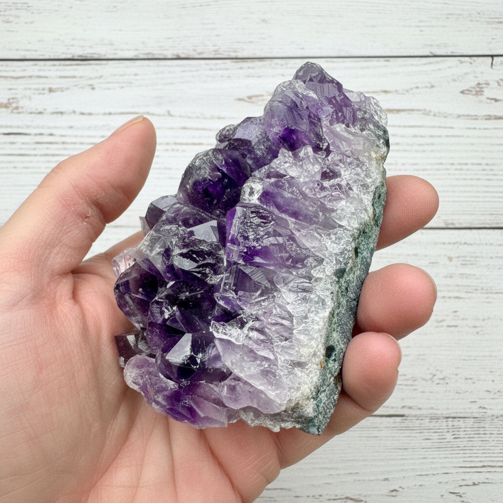Amethyst Druzy Standing Cut Base 309 grams ACB19