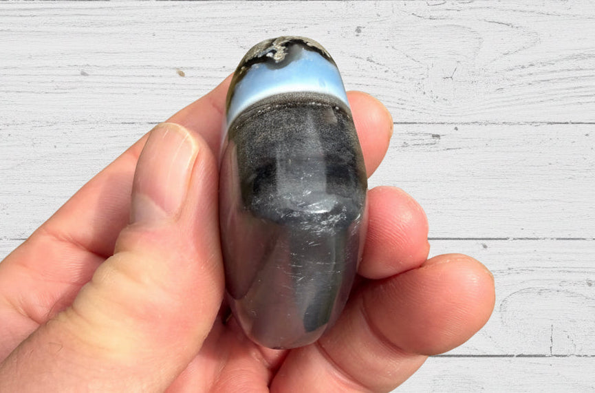 Owyhee Blue Opal Heart Crystal 92 grams BOH06