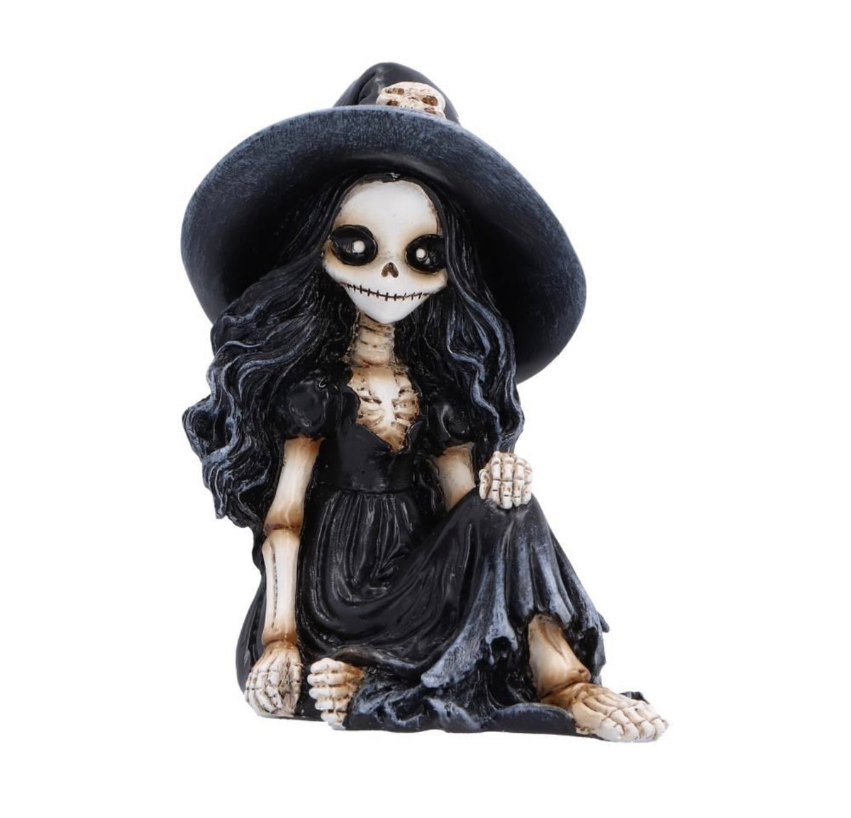 Jinxie Skeleton Witch Ornament 8.8cm