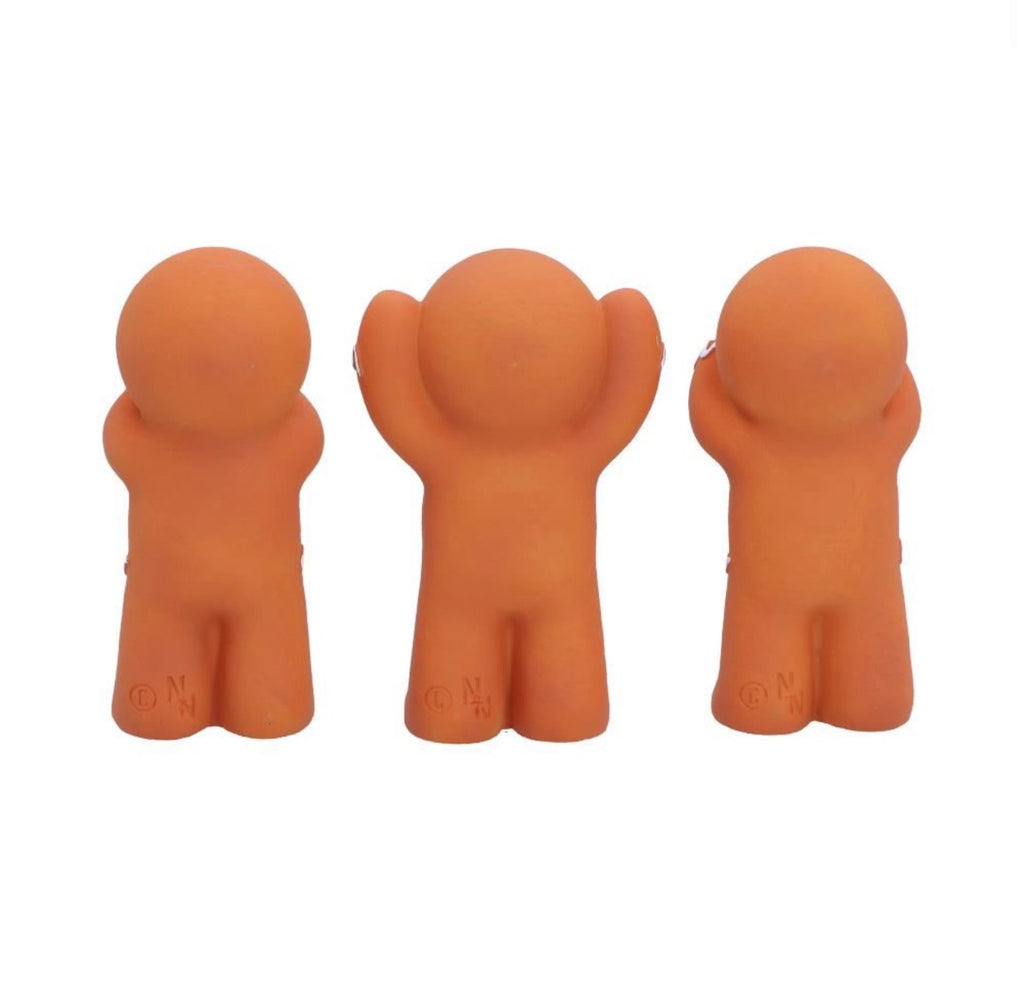 Three Wise Gingerbread See No Evil Set, 9cm