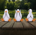 Three Wise Geese See No Evil Set 8.5cm