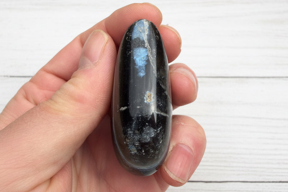 Owyhee Blue Opal Heart Crystal 85 grams BOH04
