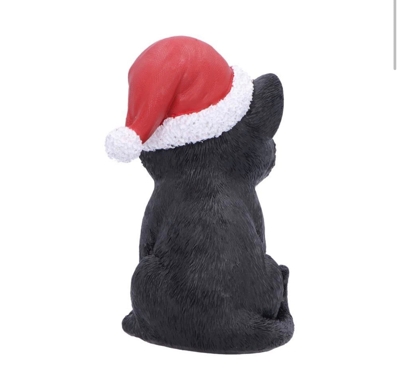 Santa Claws Black Cat Christmas Ornament 18cm
