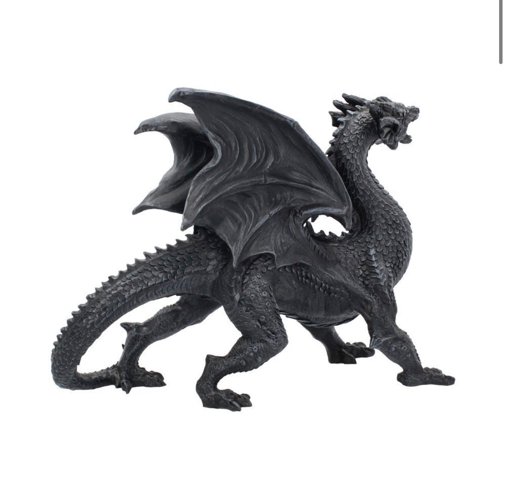 Dragon Watcher Black Dragon Ornament 31cm