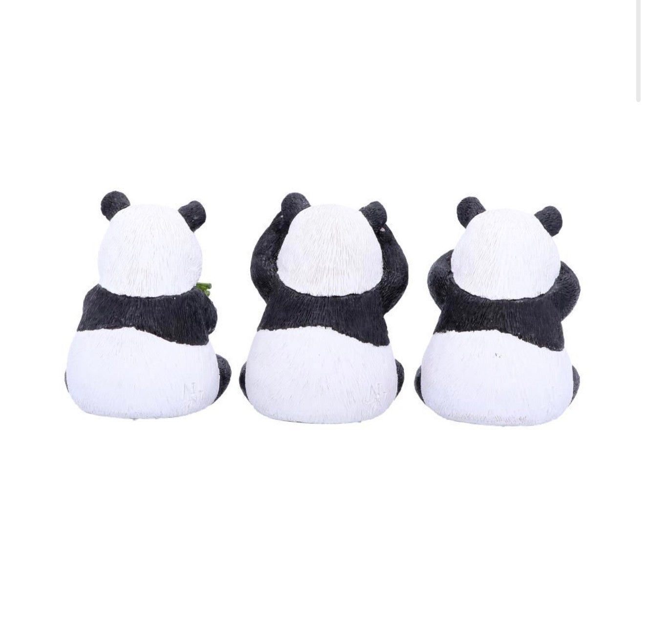 Three Wise Pandas See No Evil Set 8.5cm