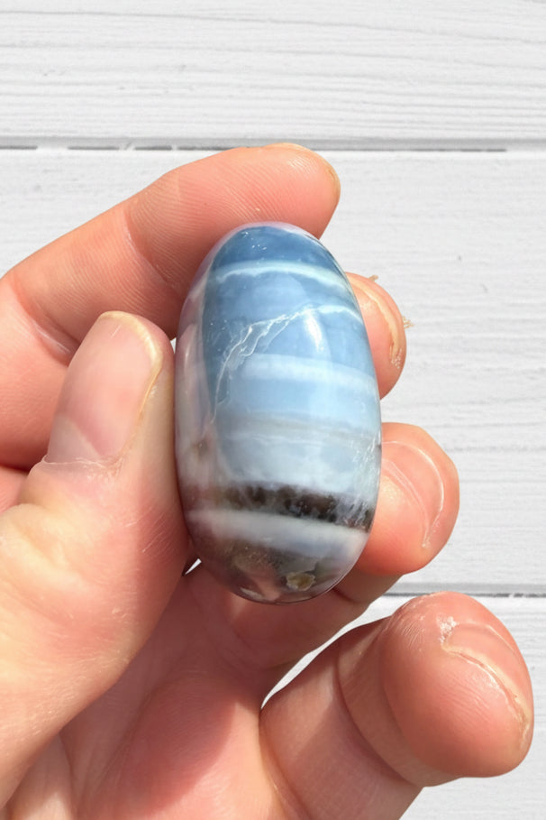 Owyhee Blue Opal Palmstone 50 grams BOP14