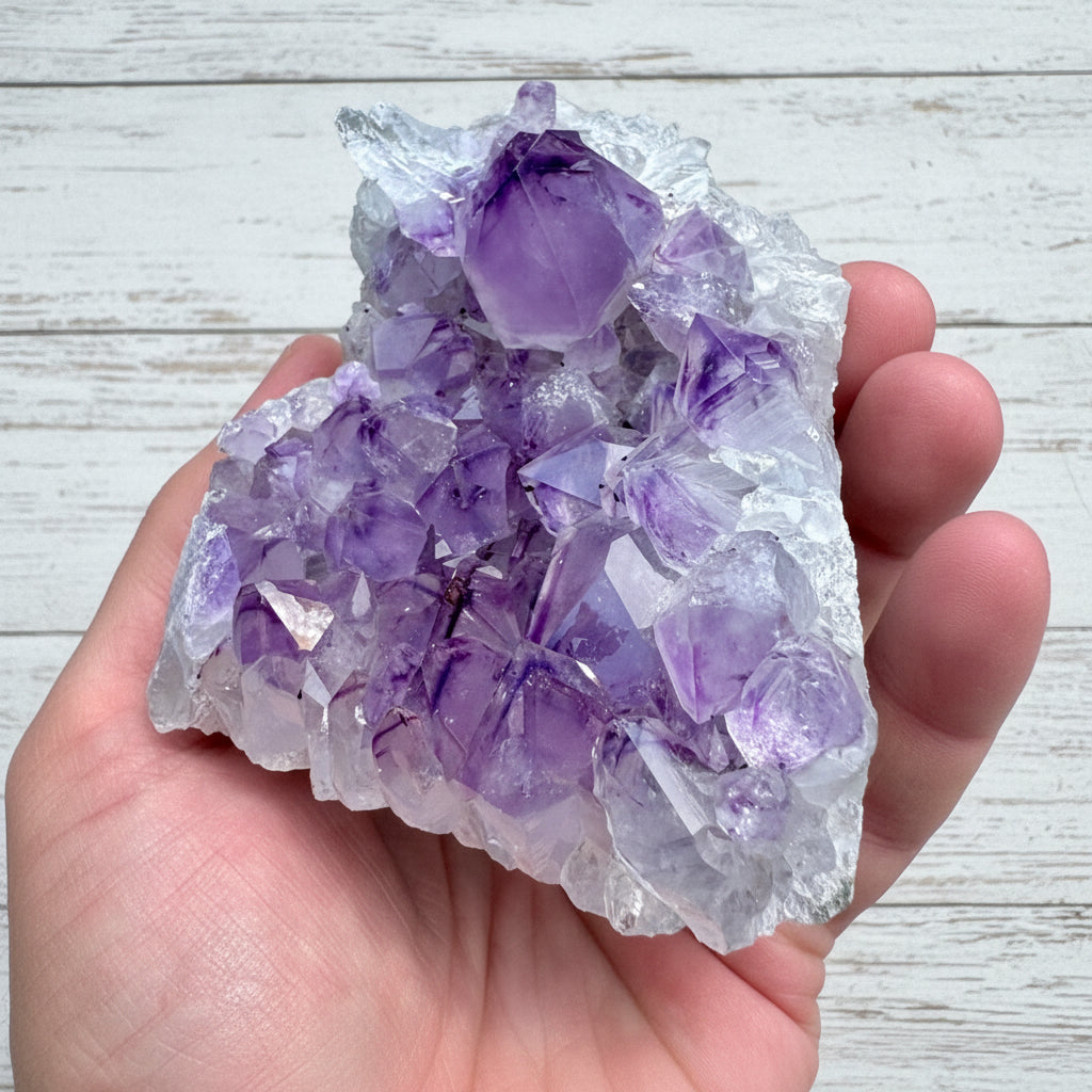 Amethyst Druzy Standing Cut Base 433 grams NSACB07