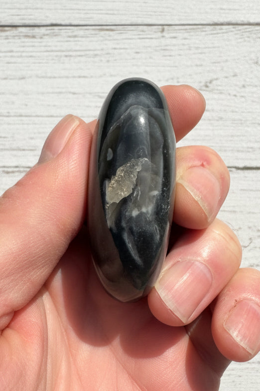 Owyhee Blue Opal Palmstone 83 grams BOP03