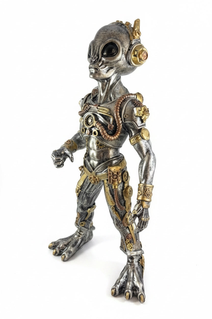 Steampunk Standing Alien Ornament 35.5cm