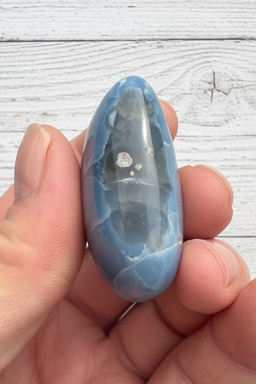 Owyhee Blue Opal Heart Crystal 70 grams BOH10