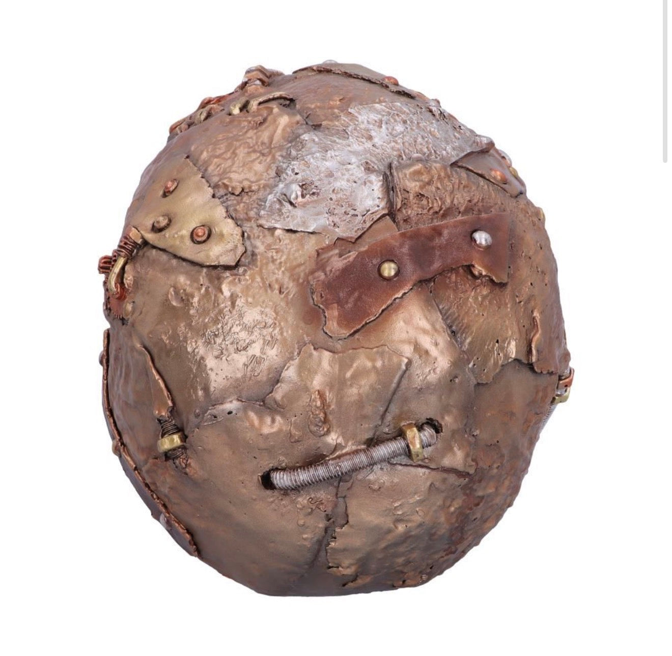 Scrapped Steampunk Skull Clock 19cm