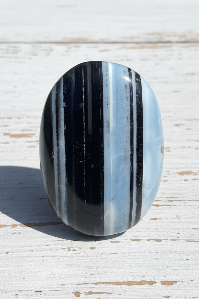 Owyhee Blue Opal Palmstone 63 grams BOP06