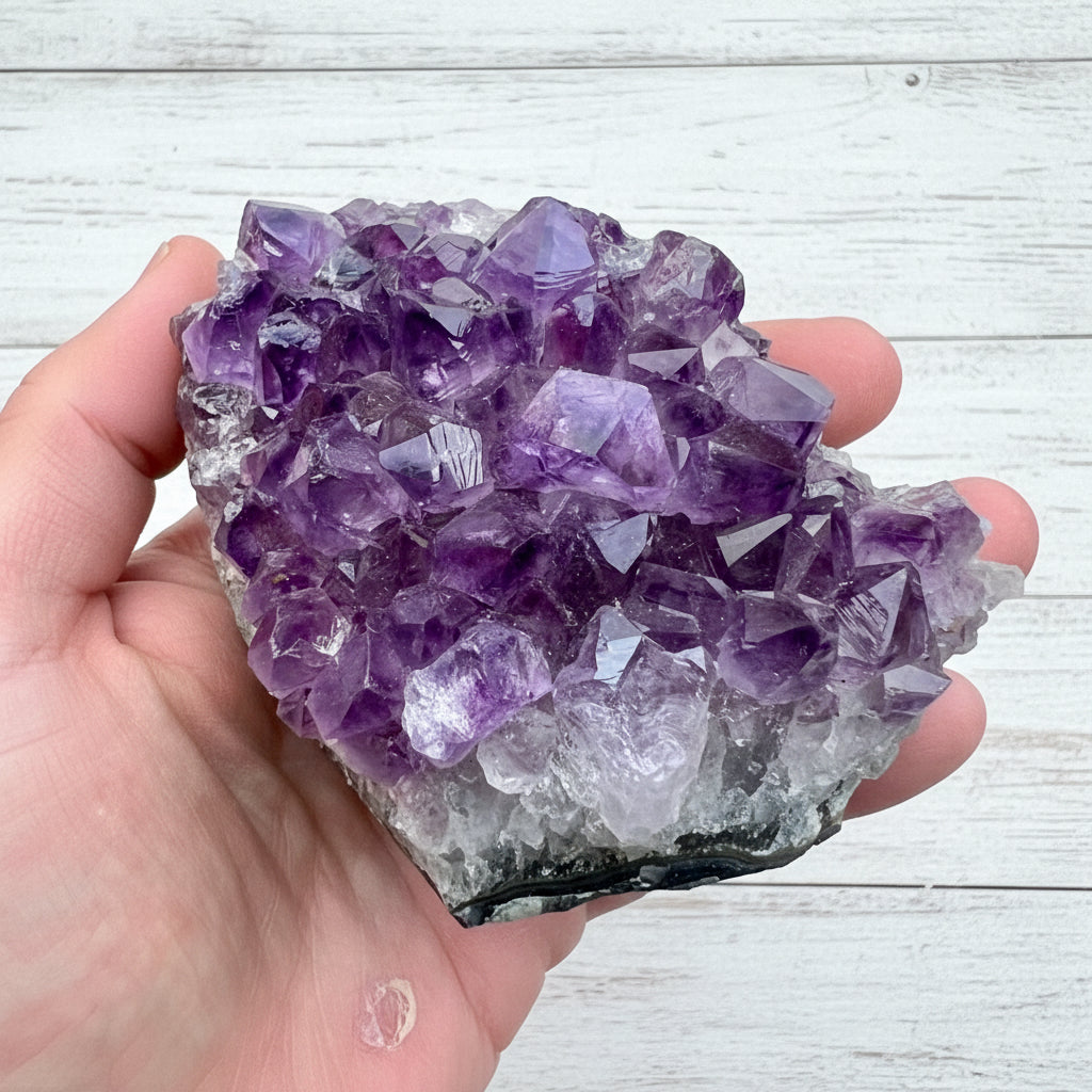 Amethyst Cluster Bed 385 grams AMC11