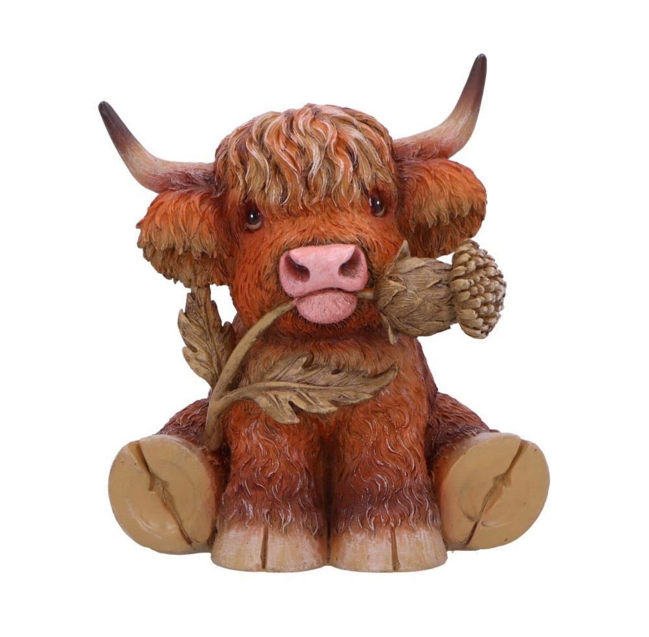 Highland Thistle Highland cow Ornament 10.5cm