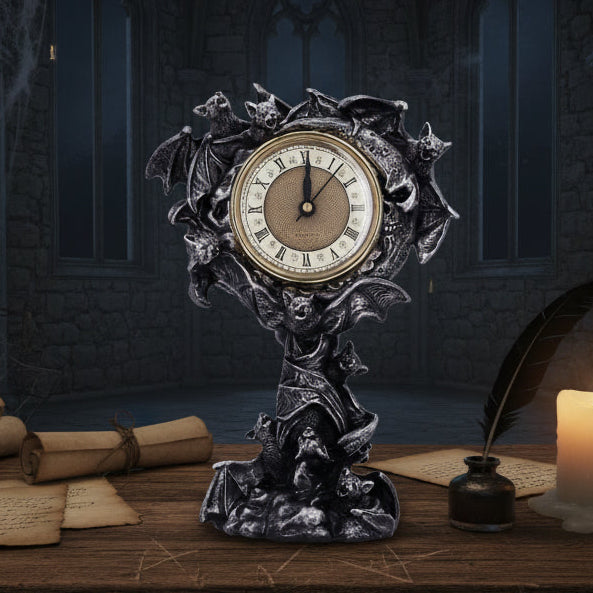 Chiroptera Bat Mantle Clock 24cm