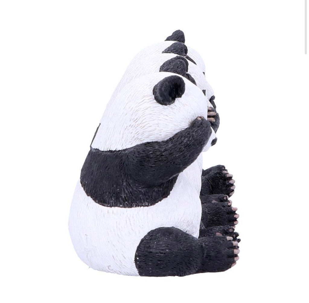 Three Wise Pandas See No Evil Set 8.5cm