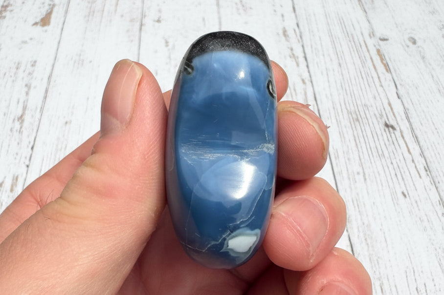Owyhee Blue Opal Heart Crystal 70 grams BOH08