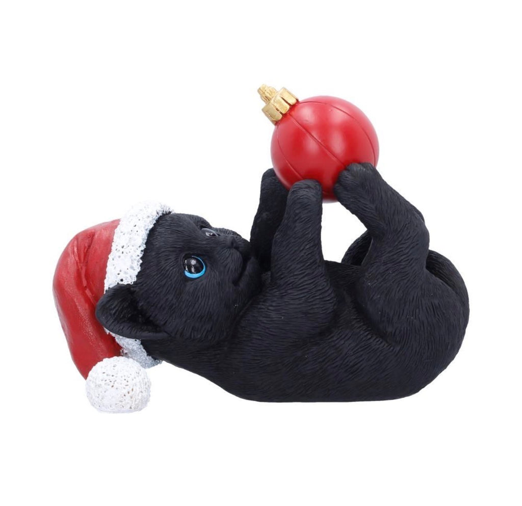 Jingle Paws Black Cat Christmas Ornament 13.5cm