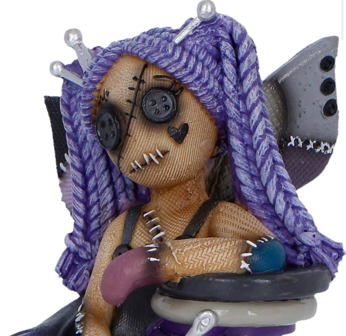 The Stitchlings: Violette Hexpin Voodoo Doll Ornament 9cm