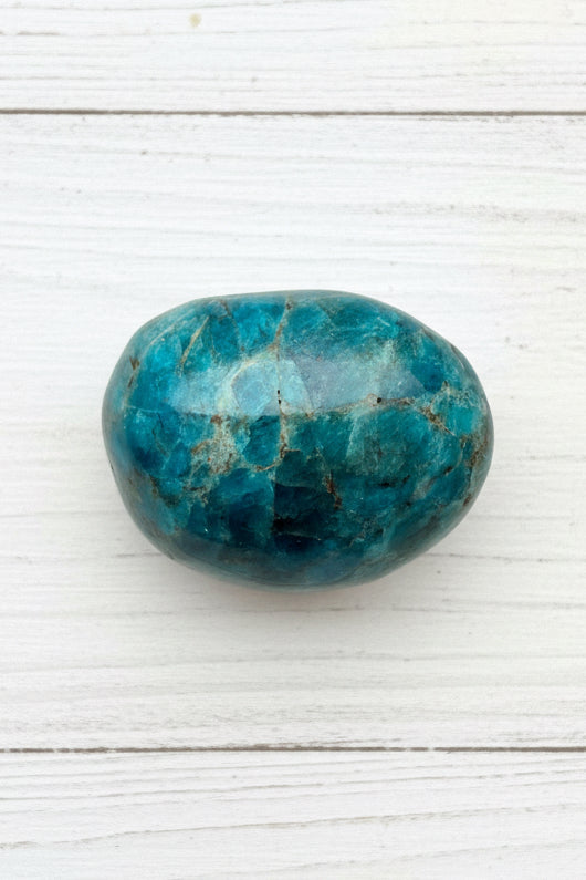 Blue Apatite Palmstone 78 grams NBAP11