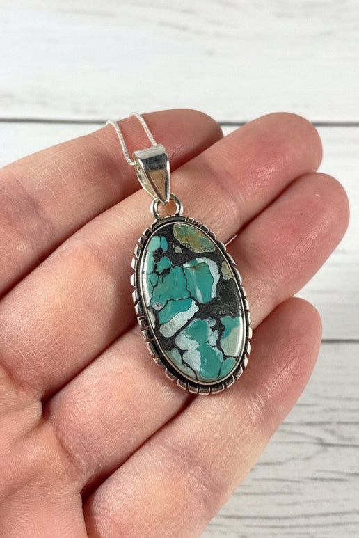925 Sterling Silver Turquoise Pendant