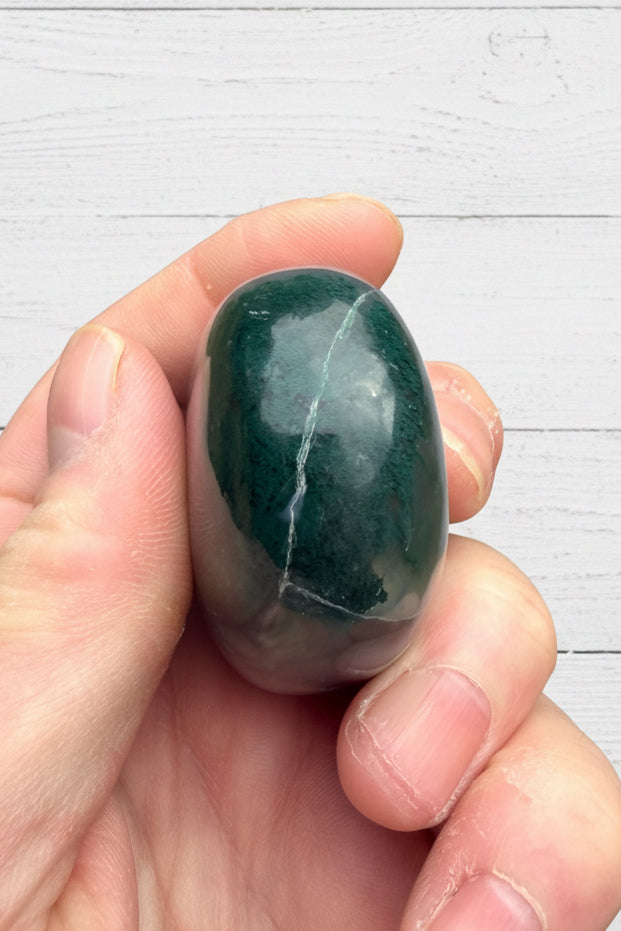 Moss Agate Palmstone 113 grams MAP07