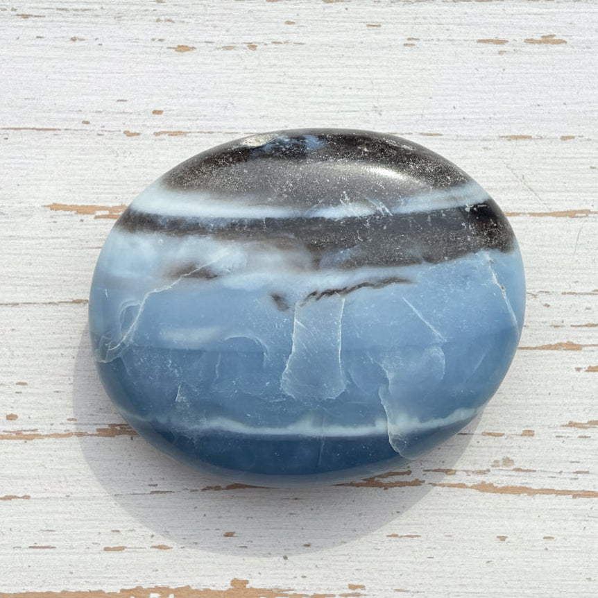 Owyhee Blue Opal Palmstone 50 grams BOP14