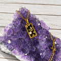 18KT Gold Plated Stainless Steel “The World “ Tarot Card Necklace