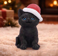 Santa Claws Black Cat Christmas Ornament 18cm