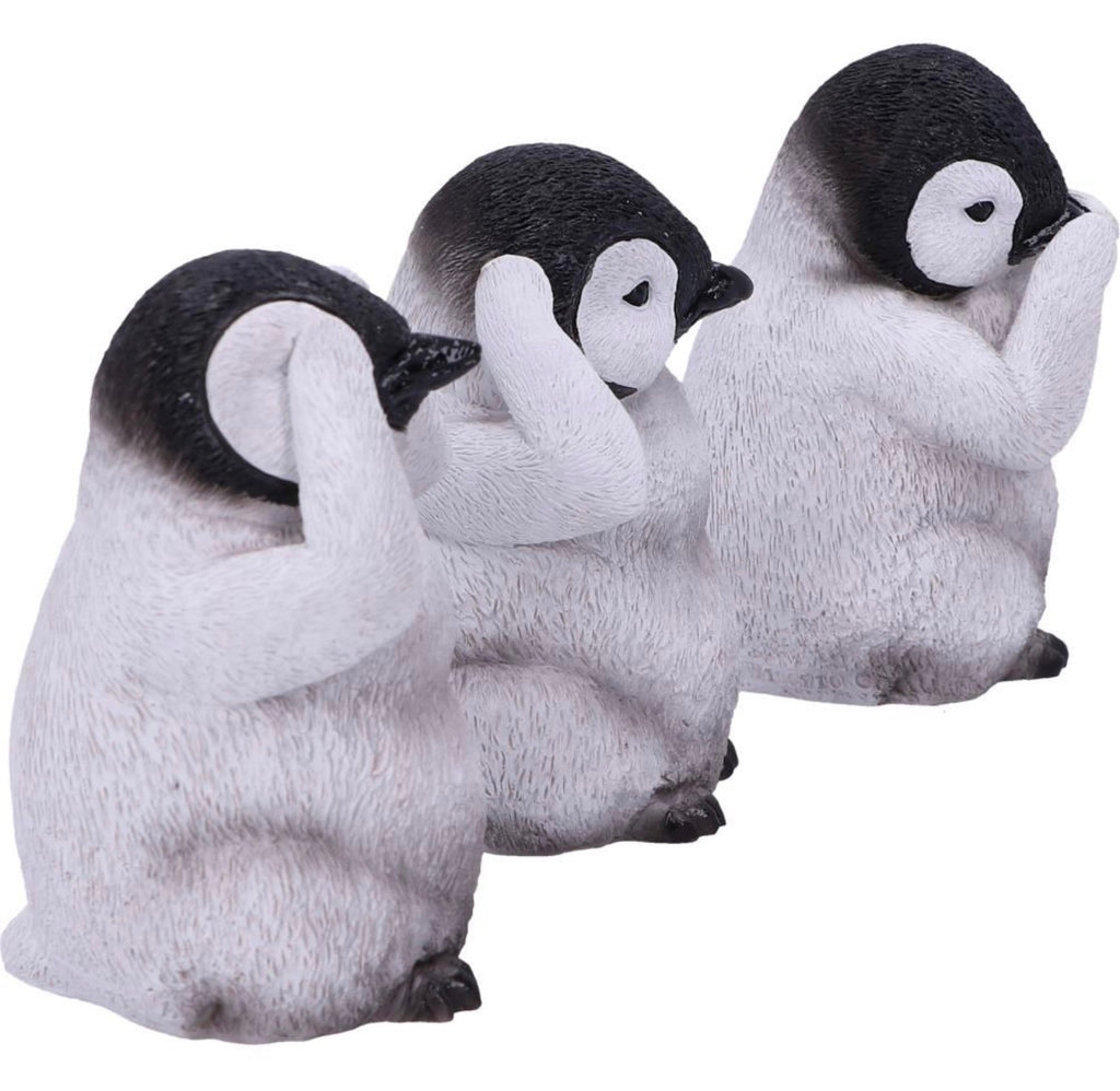 Three Wise Penguins See No Evil Set 8.7cm