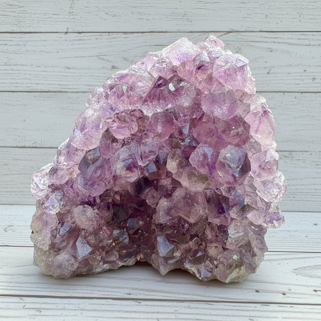 Amethyst Druzy Standing Cut Base 495 grams NSACB06