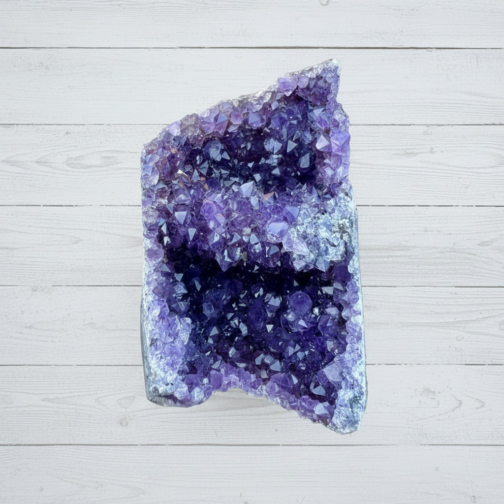 Amethyst Druzy Standing Cut Base 473 grams NPA03