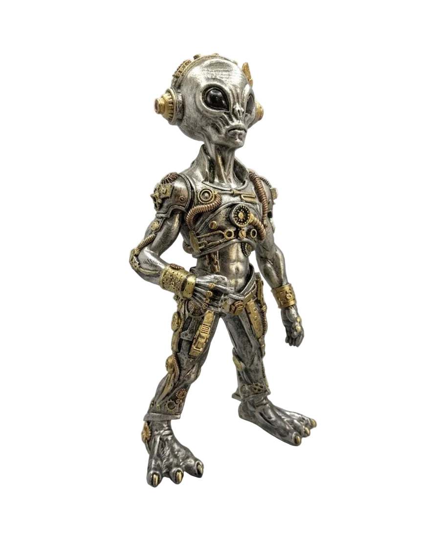 Steampunk Standing Alien Ornament 35.5cm