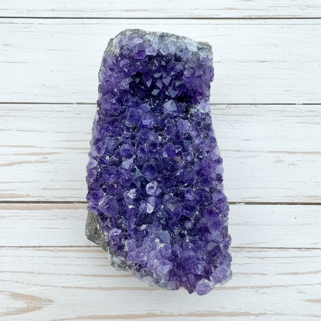 Amethyst Druzy Standing Cut Base 321 grams NPA05