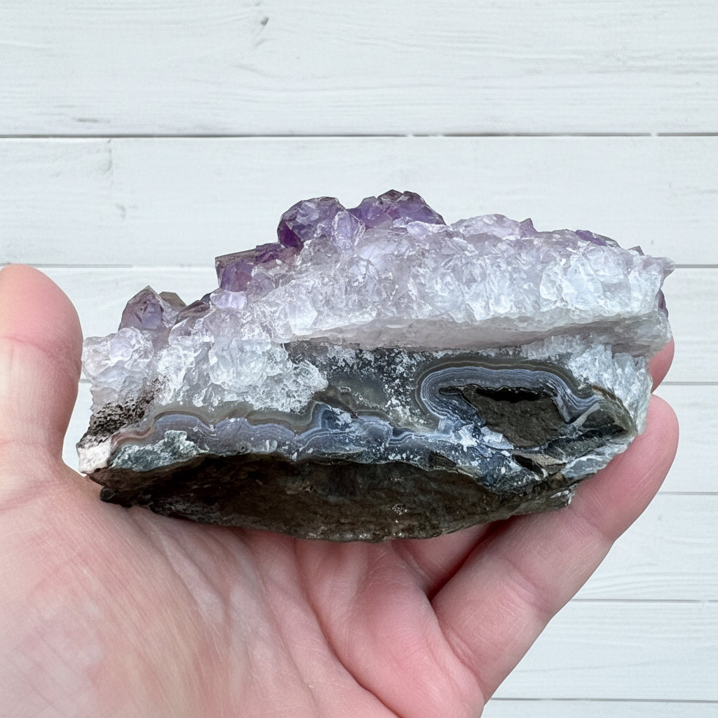 Amethyst Cluster Bed 385 grams AMC11