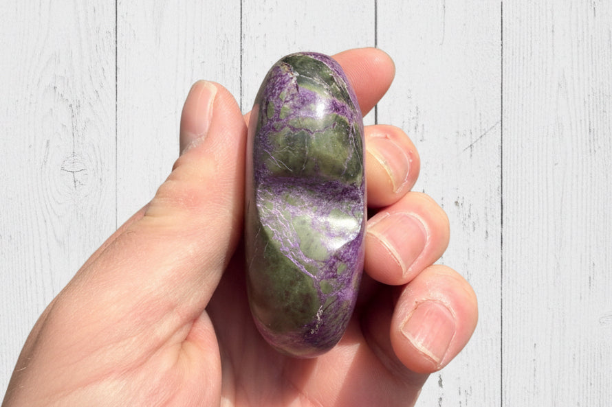Atlantisite Stichtite Heart Crystal 114 grams AH02
