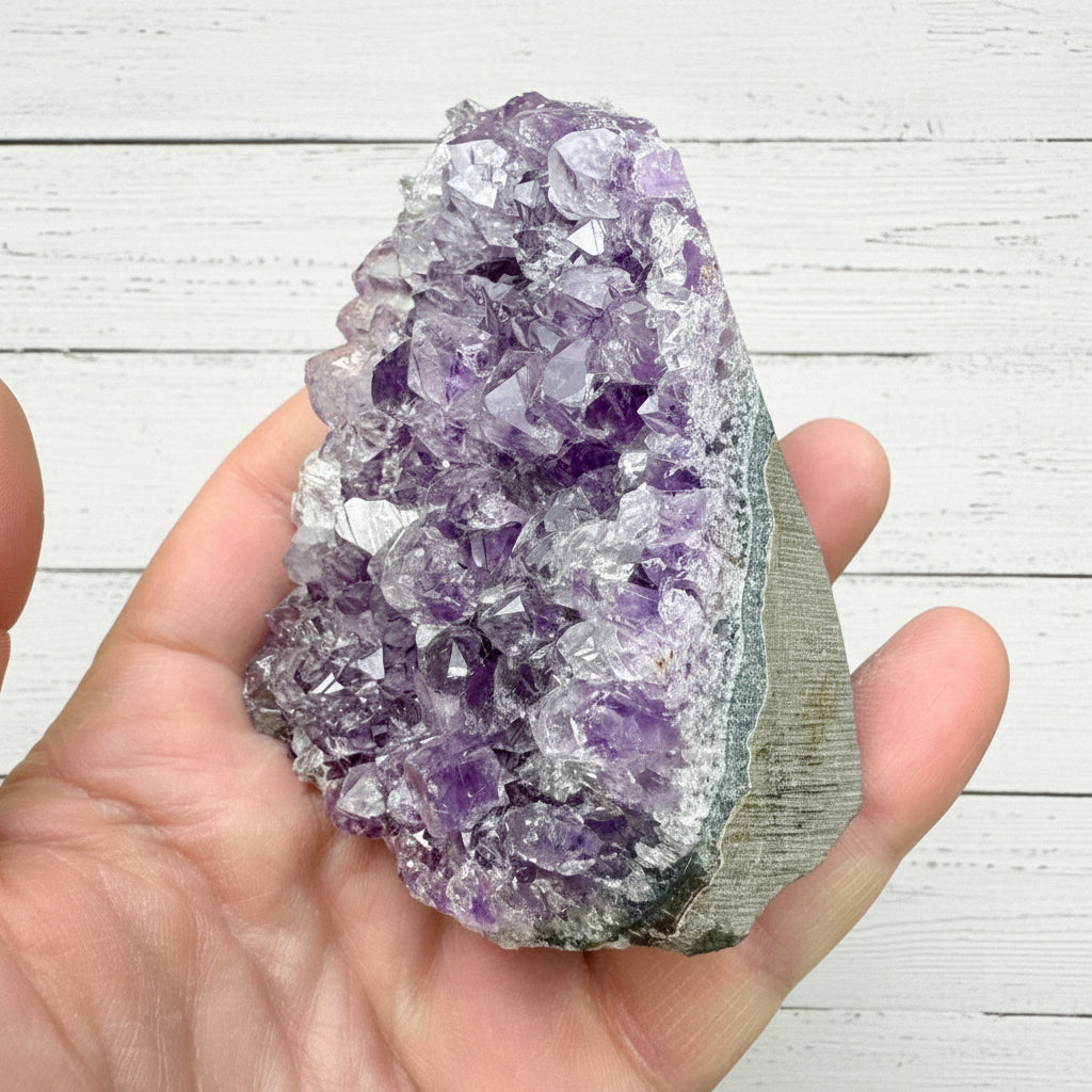 Amethyst Druzy Standing Cut Base 273 grams ACB14