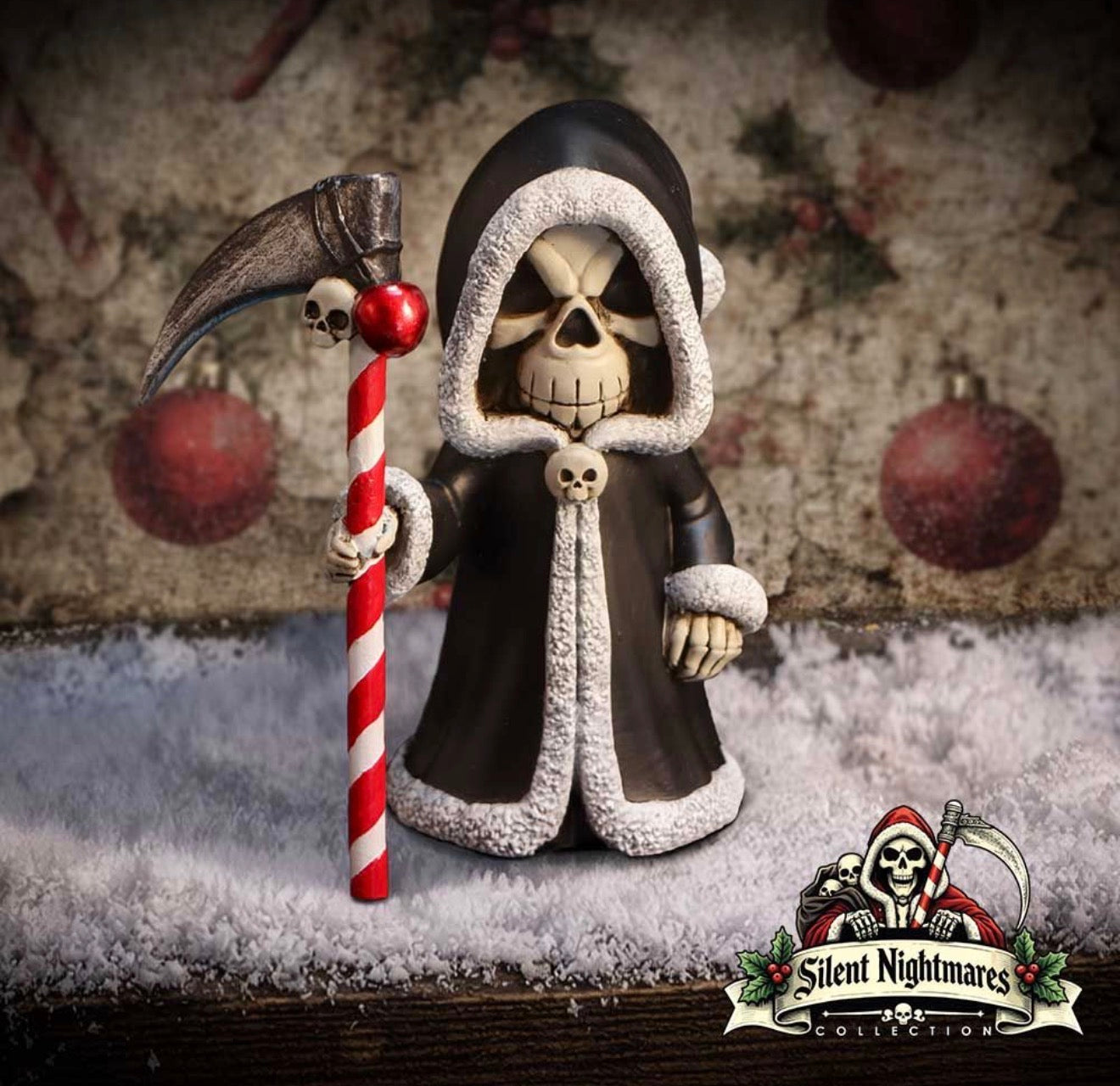 Silent Nightmares: Grimble Grim Reaper Christmas Ornament 10cm