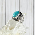 925 Sterling Silver Amazonite Ring