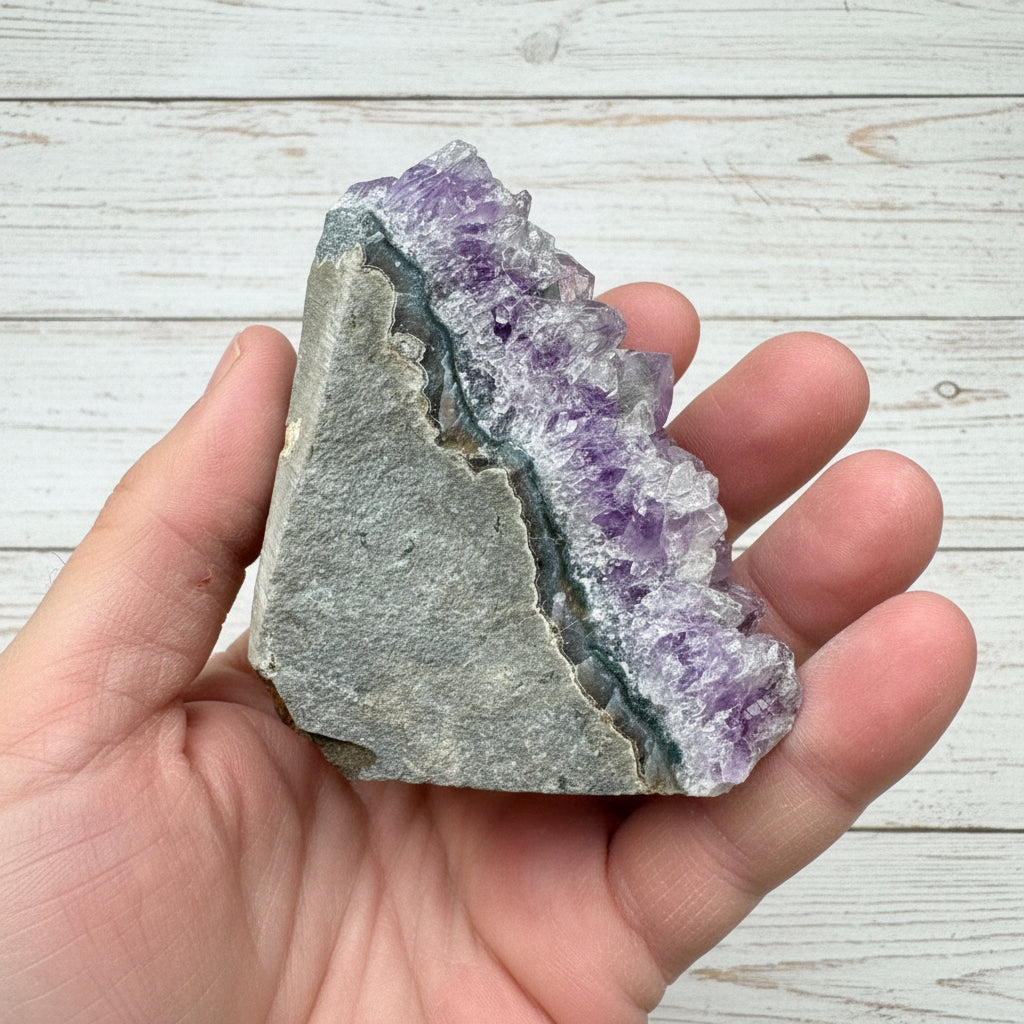 Amethyst Druzy Standing Cut Base 273 grams ACB14
