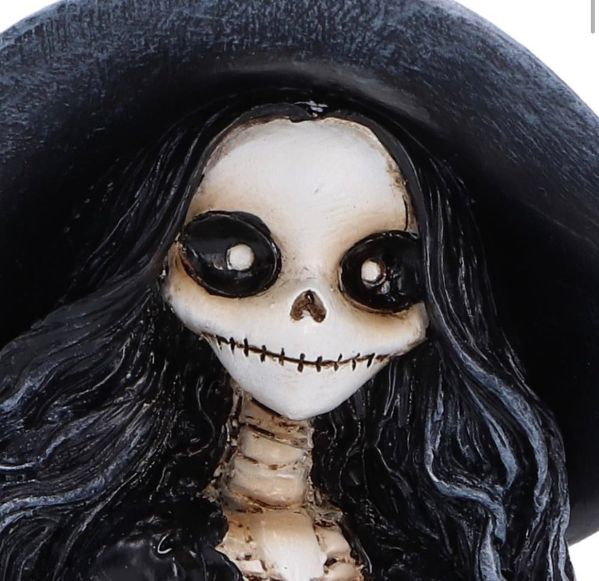 Jinxie Skeleton Witch Ornament 8.8cm