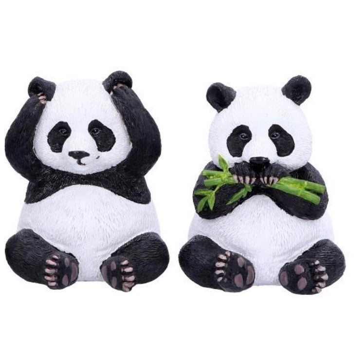 Three Wise Pandas See No Evil Set 8.5cm