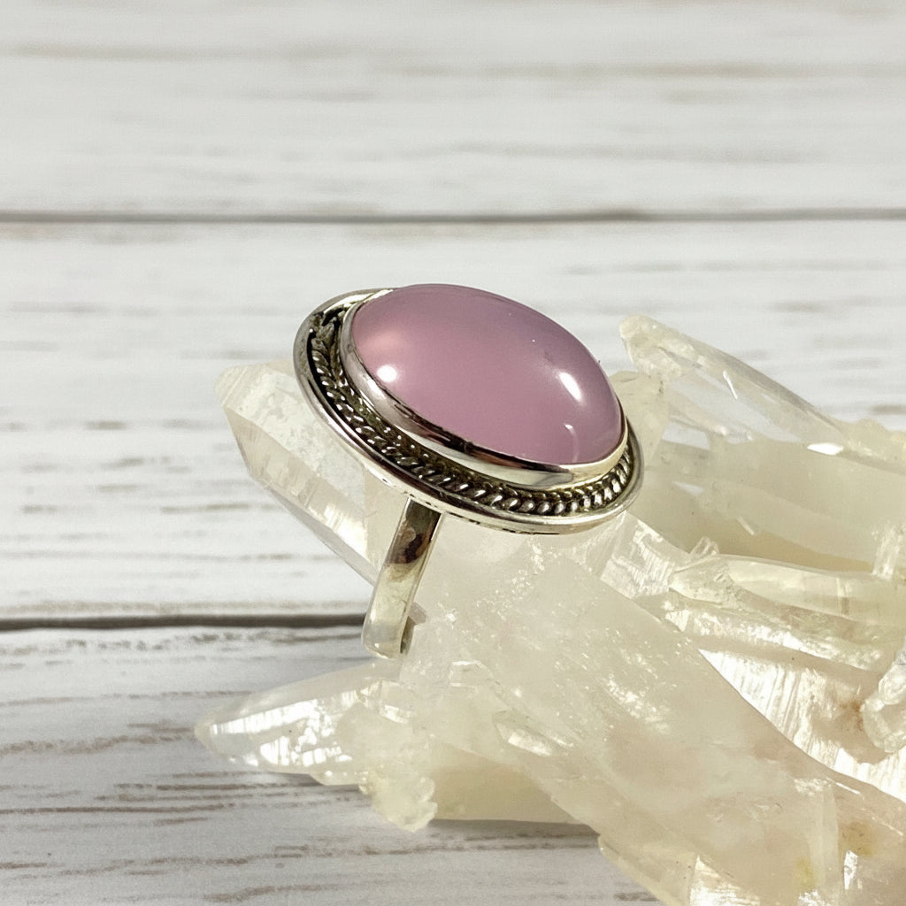 925 Sterling Silver Rose Quartz Ring